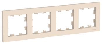 38831 Рамка 4-м AtlasDesign универс. беж. SE