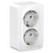 38870 Розетка 2-м ОП Blanca 16А IP20 250В с заземл. без защ. шторок с изолир. пластиной бел. SE