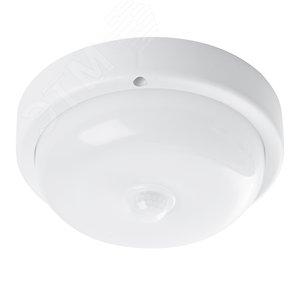 41813 Светильник светодиодный ДБП-12w с датчиком 4500К 900Лм IP54 круглый белый Feron