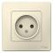 41652 Розетка 1-м СП Blanca 16А IP20 250В без заземл. без защ. шторок молоч. SE