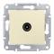 25414 Розетка телевизионная TV проходная 4дБ в рамку кремовый Sedna SDN3201847
