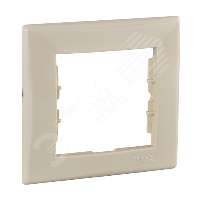 25418 Рамка 1 пост кремовый Sedna SDN5800147