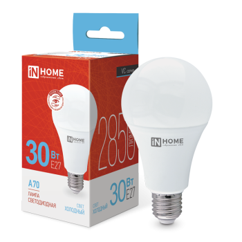 43471 Лампа светодиодная LED-A70-VC 30Вт 230В Е27 6500К 2850Лм IN HOME