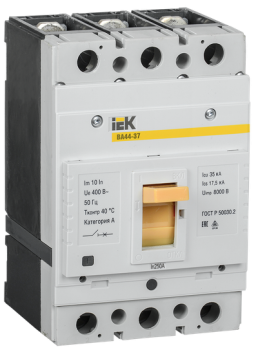 42524 Автоматический выключатель ВА44-37 3Р 250А 35кА IEK
