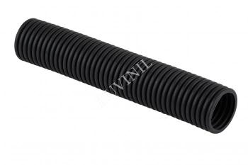 25928 Труба гофрированная ПНД легкая d40мм с протяжкой черн. (уп.15м) Ruvinil
