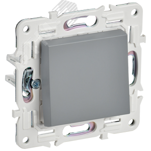 43097 SKANDY Выключатель 1-клавишный 10А SK-V01Gr серый IEK