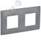43105 SKANDY Рамка 2-местная SK-F02Gr серый IEK