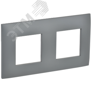 43105 SKANDY Рамка 2-местная SK-F02Gr серый IEK