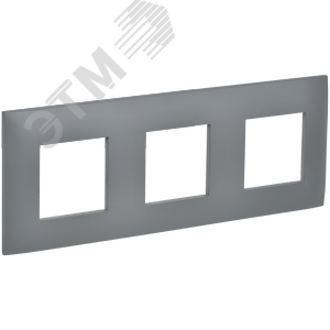 43106 SKANDY Рамка 3-местная SK-F03Gr серый IEK