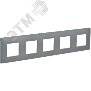 43108 SKANDY Рамка 5-местная SK-F05Gr серый IEK