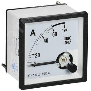 42890 Амперметр Э47 60/5А класс точности 1, 5 72х72мм IEK