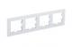 41874 Рамка 4-м AtlasDesign Nature матов. стекло бел. SE