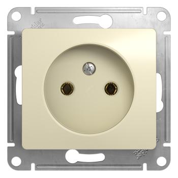 39535 Розетка 1-м СП Glossa 16А IP20 без заземл. механизм бежевый SE