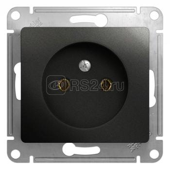39547 Розетка 1-м СП 1мод. Glossa 16А IP20 250В без заземл. механизм антрацит SE