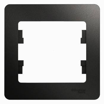 39549 Рамка 1-м Glossa антрацит SE
