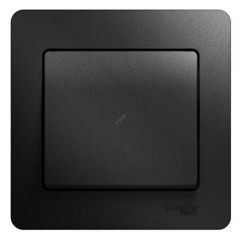 39565 Выключатель 1-кл. СП Glossa 10А IP20 (сх. 1) 10AX в сборе антрацит SE