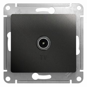 39571 Розетка телевизионная оконечная TV Glossa 1дБ механизм антрацит SE