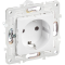 43139 SKANDY Розетка с заземлением без защитных шторок 16А SK-R05W арктический белый IEK