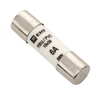 39252 Плавкая вставка цилиндрическая ПВЦ (10х38) 6А EKF PROxima