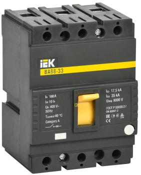 26997 Выключатель автоматический ВА88-33 3Р 160А 35кА IEK