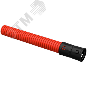 41945 ELASTA Труба гофрированная двустенная ПНД d=40мм красная (25м) IEK