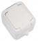 3186 Розетка с крышкой и заземлением белая в сборе брызгозащищенная IP44 Makel 18304