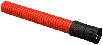 41454 Труба гофрированная двустенная ПНД d=40мм красная (100м) IEK