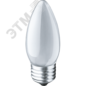 41469 Лампа накаливания декоративная ДС 40вт B35 230в Е27 матовая (свеча) Navigator Group