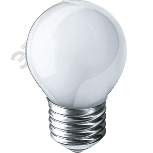 41475 Лампа накаливания декоративная ДШ 40вт Р45 230в Е27 матовая (шар) Navigator Group
