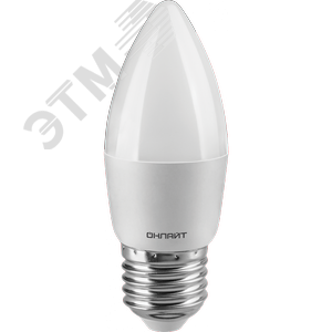 42106 Лампа светодиодная 12вт OLL-C37-12-230-6.5K-E27-FR ОНЛАЙТ