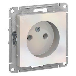 42557 Розетка 1-м СП AtlasDesign 16А IP20 без заземл. без защ. шторок механизм жемчуж. SE