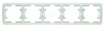 3158 Рамка 5 постов белая Mimoza Makel 22059