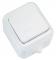 3183 Выключатель одноклавишный в сборе брызгозащищенный IP44 белый Makel 18300