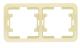 3159 Рамка 2-м Mimoza горизонт. крем Makel 32012