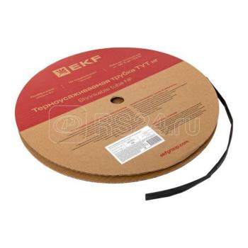 3822 Трубка термоусаживаемая ТУТ нг 10/5 черная (уп.100м) EKF PROxima