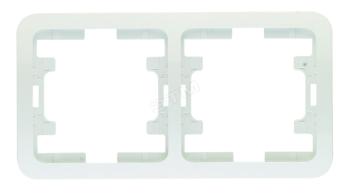 3155 Рамка 2 поста белая Mimoza Makel 22012