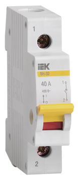 39336 Выключатель нагрузки (мини-рубильник) ВН-32 1Р 40А IEK