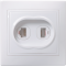 39363 Розетка 2-местная компьютерная и телефонная РК/Т12-КБ КВАРТА белый IEK