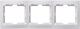 39364 Рамка 3-местная вертикальная РВ-3-КБ КВАРТА белый IEK