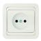 39442 Розетка без заземления белая Makel Mimoza 12022