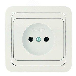 39442 Розетка без заземления белая Makel Mimoza 12022