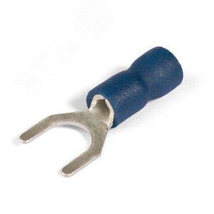 26288 Наконечники вилочные изолированные с нейлоновой манжетой НВИ 2.5–4 (КВТ) синий