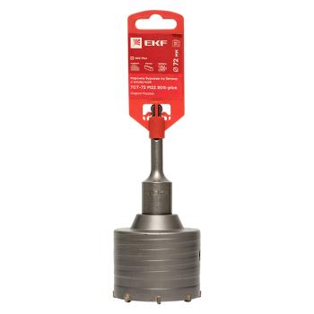 39594 Коронка буровая по бетону с оснасткой TCT-72 М22 SDS-plus EKF Master