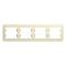 39733 Рамка 4-м Glossa горизонт. бежевая SE