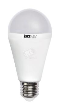 39841 Лампа светодиодная LED 15Вт E27 холодный белый матовая груша JazzWay
