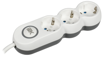 40206 Удлинитель У03В 3 места 2P+PE/5м 3х1, 5мм2 16А/250В UNO IEK