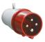 0014 Вилка переносная ССИ-014 3Р+РЕ 16А 380-415В IP44 IEK
