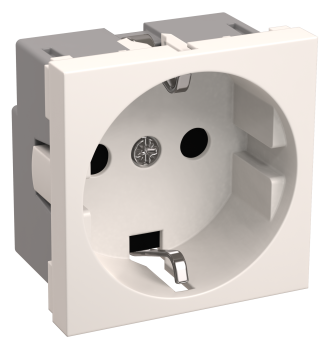 28344 Розетка РКС-20-30-П-К с заземляющим контактом 2к (на 2 модуля) ПРАЙМЕР белая IEK