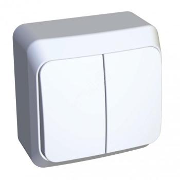 0932 Выключатель 2-кл. ОП Этюд 10А IP20 бел. SE