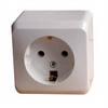 0934 Розетка 1-м ОП Этюд 16А IP20 250В с заземл. без защ. шторок бел. SE